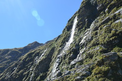 Jervois Glacier Waterfalls